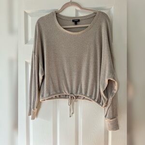 Express | cropped long sleeve sweater